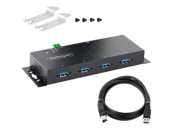 Startech.Com 4 Port Industrial USB 3.0 5GBPS Hub Mountable Rugged USB-A Hub 2YR 5G4AINDNP-USB-A-HUB