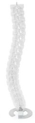 Oe Elsafe: Umbilical Cable Management: Pathfinder Floor To Desk 780mm: Clear 002.008.0201