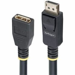 StarTech.com 10ft (3m) DisplayPort 1.4 Extension Cable, DP 1.4 Port Saver Cable, 8K 60Hz, DisplayPort Extension Adapter Cord, Male To Female - Extend A DisplayPort Cable Connection W/8K 60Hz Video; Bi-directional DP 1.4 Port Saver Reduces Wear On DP Port