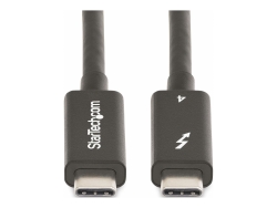 Startech 6.6FT (2M) Active Thunderbolt 4 Cable, 40GBPS, 100W Power Delivery, 4K/8K Video, A40G2MB-TB4-CABLE