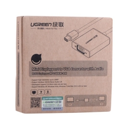 Ugreen Mini Display Port To VGA+Audio Converter Cable (10437) ACBUGN10437