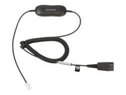 Jabra GN1200 Coil Smart Cord, 6FT Direct Connect Cord For Jabra Headset 88011-99