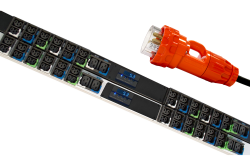 Chatsworth E1-2022-C Metered EConnect Pdu | Black | Vertical | Iec 60309 32A 1P+N+E Input PDU.2022.32A