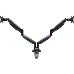 One-Touch Height Adjustable Dual Monitor Arm - Black K59601WW