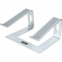 StarTech.com Laptop Stand For Desk, Supports 5kg / 11lb, Aluminum, Silver, Ergonomic Laptop Riser, Portable Laptop Holder For Desk - Up To 43.2 Cm (17") Screen Support - 50 Kg Load Capacity - 14.5 Cm Height X 22.4 Cm Width - Desk, Desktop - Aluminium - S