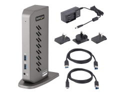 Startech.Com USB-C USB-A Hybrid 4K Dock, Dual Display, HDMI(2),DP(2),USB(6), No Pd, 3YR DK30A2DHU