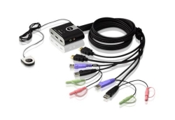 Aten CS692 2-Port USB HDMI/Audio Cable Kvm Switch With Remote Port Selector 006.108.0692