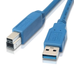 Astrotek USB 3.0 Printer Cable 2m Type A To Type B Male To Male For External Hdd Hard Drive Printer Scanner USB Hub Docking Station Blue Color AT-USB3-AB-2M