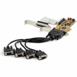StarTech.com 8-Port PCI Express RS232 Serial Adapter Card, PCIe To DB9 Controller 16C1050 Uart, Low Profile, 15kV Esd, Windows Only, Taa - 8-Port PCI Express RS232 Serial Adapter Card 16C1050 Uart 15kV Esd; Low Profile - Bi-directional Speed 921.6Kbps/po
