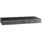 (CH)TP-Link Tl-Sf1024 24-Port 10/100Mbps Rackmount Unmanaged Switch Energy-efficient Supports Mac 19-inch Rack-mountable Steel Case 4.8 Gbps Switching TL-SF1024