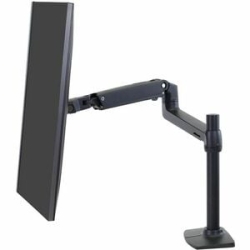Lx Desk Mount LCD Monitor Arm, Tall Pole (Matte Black) 45-537-224