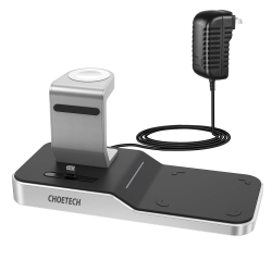 Choetech T316 4-in-1 Wireless Charging Station For IPhone/Apple Watch/iPod And All Qi Wireless Cell Phones ELECHOT316