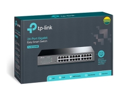 Tp-Link 24-Port Easy Smart Gigabit Switch, Metal Case, 5YR TL-SG1024DE
