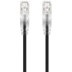 Alogic 1.5m Black Ultra Slim Cat6 Network Cable Utp 28AWG - Series Alpha C6S-1.5BLK