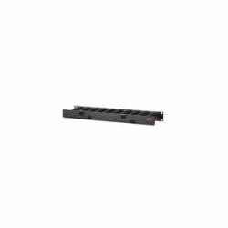 APC NetShelter Cable Management, Horizontal Cable Manager, 1U, Single Side With Cover, Black, 483 X 44 X 110 Mm AR8602A