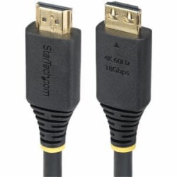StarTech.com 8ft (2.4m) High Speed Hdmi Cable With Gripping Connectors, 4K 60Hz/1440p 144Hz, 18Gbps, UHD Hdmi 2.0 Cord, Tpe Jacket - High Speed Hdmi Cable W/gripping Connectors To Minimize Accidental Disconnection; Supports 4K 60Hz W/HDR10/HDCP/ARC; Conn