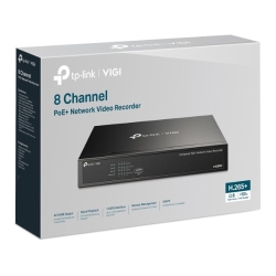 TP-Link Vigi Nvr1008H-8P 8 Channel PoE+ Network Video Recorder, 53W PoE Budget, H.265+, 4K Video Output & 16MP Decoding Capacity (Hdd Not Included) Vigi NVR1008H-8P