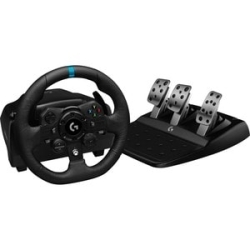 Logitech G923 Gaming Steering Wheel - Cable - USB - Xbox One, Pc, Xbox Series X, Xbox Series S, PlayStation 4, PlayStation 5 - Black 941-000161