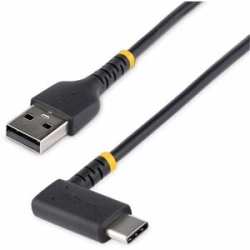 StarTech.com 6tf (2m) USB A To C Charging Cable Right Angle, Heavy Duty Fast Charge Usb-c Cable, Durable And Rugged Aramid Fiber, 3A - 6ft (2m) USB A To Right-angled USB Type-C Charging Cable For Convenient Peripheral Connection - Heavy Duty Male-to-male