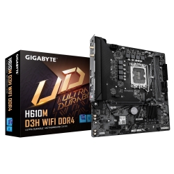 Gigabyte H610M D3H Wifi DDR4 Intel Lga 1700 , 2x DDR4 ~64GB, 1 X Hdmi, 1x PCI X16, 1x Pci=e X1,1x M.2, 4x Sata, 4x USB3.2, 2x USB 2 H610M D3H Wifi DDR4