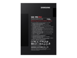 Samsung (990 Pro) 2TB, M.2 Internal NVMe PCIe4 SSD, 7450R/6900W MB/s, 5YR Wty MZ-V9P2T0BW