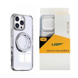 Usp Apple IPhone 17 Pro (6.3") Clear Case With MagSafe - 360° Rotatable Ring-Stand,Scratch Resistant,Shockproof,5 Years Warranty 6976552044035