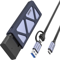 Benfei M.2 SSD Enclosure USB3.2 Gen2 10 Gbps, Tool-Free For Nvme B & M Keys With Size 2230/2242/2260/2280 SSDs ELEBEN384GY