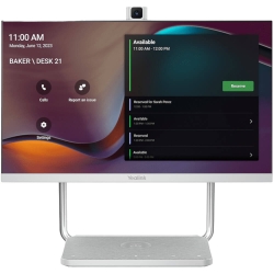 Yealink DeskVision A24 Microsoft Teams Display For Personal Collaboration, 24"Touch Screen, 4K Camera, Built-in Audio, Wireless Charging A24