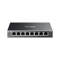 TP-Link ES208GP Omada 8-Port Gigabit Easy Managed Switch With 8-Port PoE+, 8× Gigabit PoE+ Ports , 802.3at/af, 64 W PoE Power, Desktop Steel Case An ES208GP