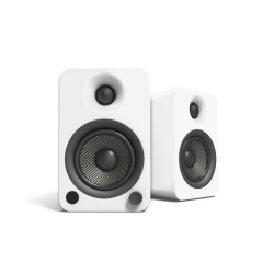 Kanto YU4 140W Powered Bookshelf Speakers With Bluetooth And Phono Preamp - Pair, Matte White KO-YU4MW-I