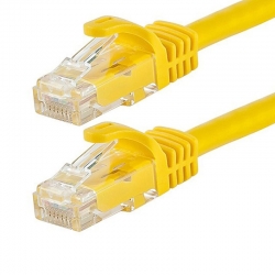 Network Cable: Cat6-A (Backward Compatible Cat6) Rj45 0.25M 25Cm Yellow Cat6-0.25M Yellow