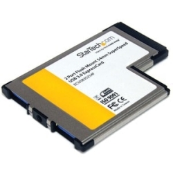 Flush Mount ExpressCard 54mm USB 3 Card ECUSB3S254F