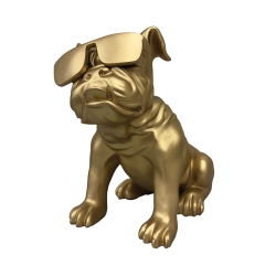 Urban Attitude Bulldog Statue - Matte Gold UA-DL555GLD