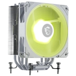 Msi Mag Corefrozr AA13 - White – 120×120×25mm, 2070RPM, 62.6CFM, 30.1dBA, 4×Ø6mm, 152×121×94.5mm, Argb, Am4/Am5, Lga1700/1851, Pwm, 40Khrs, 1.44W MAG COREFROZR AA13 WHITE