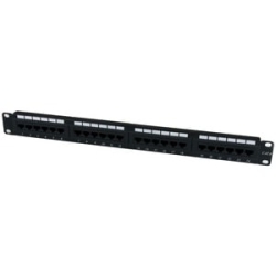 24 Port 1U Rackmount Cat6 Patch Panel C6PANEL24