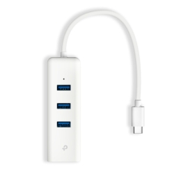 Tp-Link USB-C Hub & Gigabit Ethernet Adapter, 3-Port, 1YR UE330C