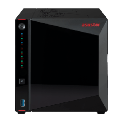 Asustor 4-Bay Nas 3.5"/2,5"(0/4), QC-2.0GHz, 4GB, M.2(4), 2.5G(2), Twr, 3YR AS5404T