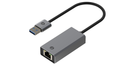 USB3.0 Am To RJ45 Ethernet 1000Mhz (RTL8153) Aluminium Case Elegant Design 005.001.1163
