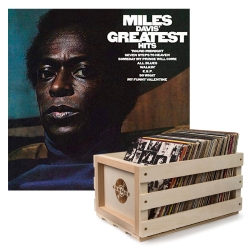 Crosley Record Storage Crate Miles Davis Greatest Hits Vinyl Album Bundle SM-88985446121-B