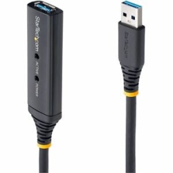 StarTech.com 5m USB 3.0 Active Extension Cable - M/F - Cable For Pc, Mac - First End: 1 X 9-pin USB 3.0 Type A - Male - Second End: 1 X 9-pin USB 3.0 Type A - Female - 5 Mbit/s - Extension Cable - Shielding - Nickel Plated Connector - Black USB3AAEXT5M
