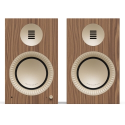 Kanto Tuk (2nd Gen) Grand 320 W Premium Powered Speaker System With Bluetooth 5.4, Dual Rca And Usb-c Inputs, Matte Walnut W/ Rose Gold KO-TUKGG2WMWR-I