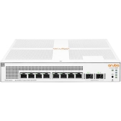 Hpe Instant On 1930 8 Ports Manageable Ethernet Switch - Gigabit Ethernet - 10/100/1000Base-T, 1000Base-X - 4 Layer Supported - Modular - 2 Sfp Slots - 11 W Power Consumption - 124 W PoE Budget - Optical Fiber, Twisted Pair - PoE Ports - 1U - Rack-mounta