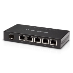 Eol -Last Stock-Ubiquiti EdgeRoute Advanced Gigabit Ethernet Router - Compact Powerful Router Sporting,5 Gigabit RJ45 Ports Passive PoE Support& Sfp Er-x-sfp