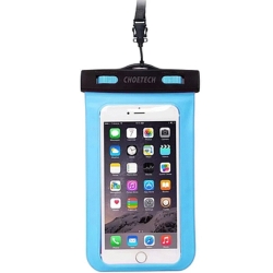 Choetech Wpc007-Be Universal WaterProof Cell Phone Pouch Bag Up To 8-inch (Blue) ELECHOWPC007BE