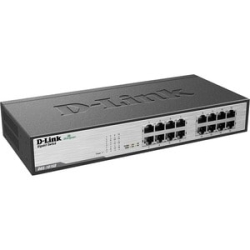 D-Link Dgs-1016D 16 Ports Ethernet Switch - 10Base-T, 10/100/1000Base-T - 2 Layer Supported - 27.50 W Power Consumption - Twisted Pair - Desktop - 2 Year Limited Warranty DGS-1016D