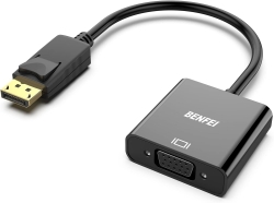 Benfei DisplayPort To VGA,Gold-Plated Uni-directional Adapter ELEBEN99BK