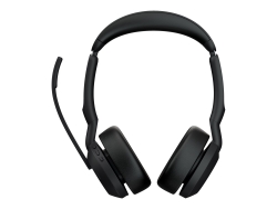 Jabra Wireless EVOLVE2 55 Uc Stereo Bluetooth Anc Headset W/Charging Stand+Link390A,USB-A 25599-989-989