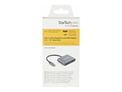Startech.Com USB-C (T/Bolt3) Multiport Adapter, 4K, HDMI, MDP Multiport Adapter, Single Di CDP2HDMDP