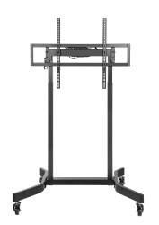 Brateck Standard Motorized Tv Cart Fit 55"-100" Up To 120kg- Matte Black , Vesa Compatible: 200x200 Up To 800x600 （Ls） TTL14-68FW-BLK