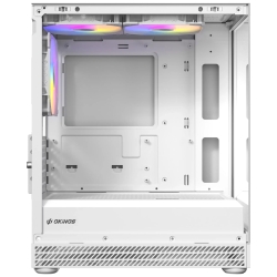 Okinos Aqua Uno Polar, Mini Tower, Micro-ATX/ITX, Tempered Glass, 3×120mm Argb Fans, USB 3.0 + Type-C, ≤309mm GPU, ≤165mm CPU Cooler, Steel AQUA UNO POLAR